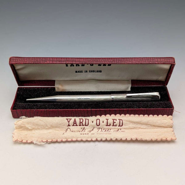 1954 年英國 Yard O'Red 純銀推拉式鉛筆(附盒子)