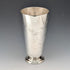 1870 British antique silver plate vase with chinoiserie decoration