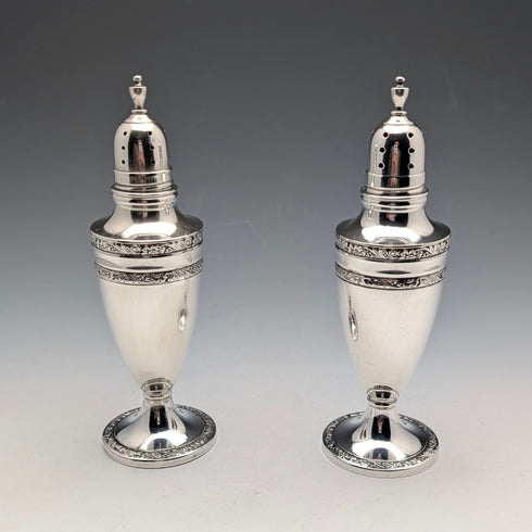 米国ヴィンテージ 純銀製 ペペレット 調味料入れペア 100g M. FRED HIRSCH