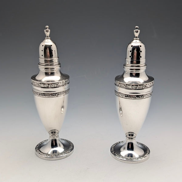 Vintage American sterling silver pepperoni spice rack pair 100g by M. FRED HIRSCH