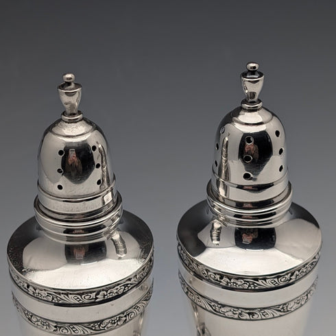 米国ヴィンテージ 純銀製 ペペレット 調味料入れペア 100g M. FRED HIRSCH