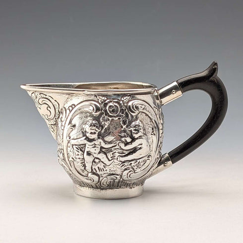 德國古董 800 銀奶油壺 69g HANAU SILVER