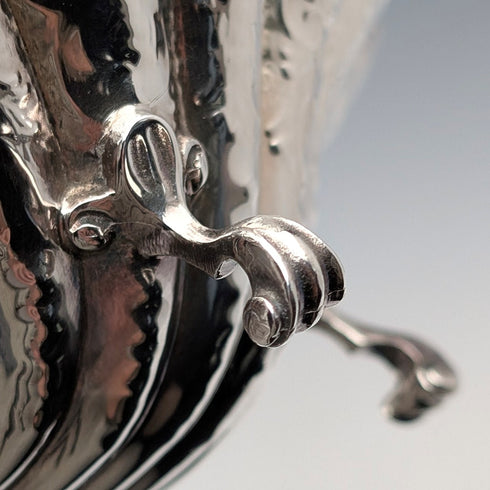 1978年 英国ヴィンテージ 純銀製 シェル型脚付きディッシュ 124g David Hollander&Son