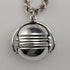 Vintage sterling silver expandable photo pendant with thick sterling silver necklace, 47g