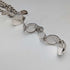 Vintage sterling silver expandable photo pendant with thick sterling silver necklace, 47g