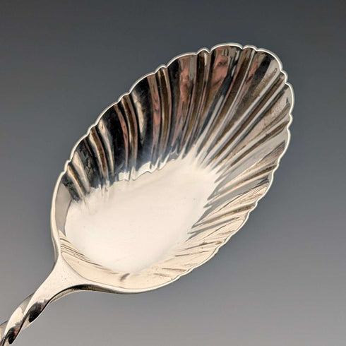 1894 British antique sterling silver tea spoon set of 12, total weight 118g, case included, Goldsmiths & Silversmiths