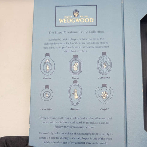 英國復古 Wedgwood Jasperware 香水瓶一對(紙盒包裝)