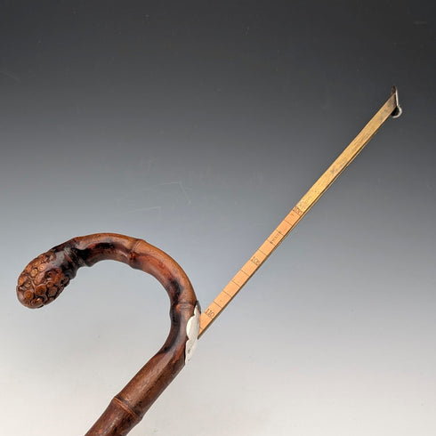 20 世紀早期英國古董竹製馬柄手杖,長 91 公分 Jonathan Howell