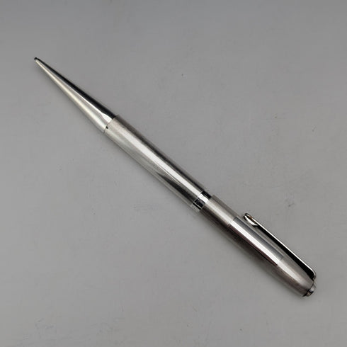 1974 British Yard O' Red Sterling Silver Push-Pull Pencil in Case