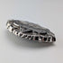 1880 British antique sterling silver finely engraved oval brooch by Alfred George Griffiths
