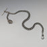 1909 British antique sterling silver Albert chain 50g basket fob