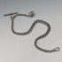 1912 British antique sterling silver Albert chain 50g hedgehog fob