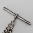 1912 British antique sterling silver Albert chain 50g hedgehog fob