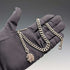 1912 British antique sterling silver Albert chain 50g hedgehog fob