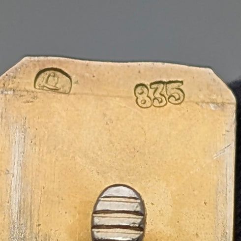 Vintage 835 Silver Gold Plated Filigree Bracelet