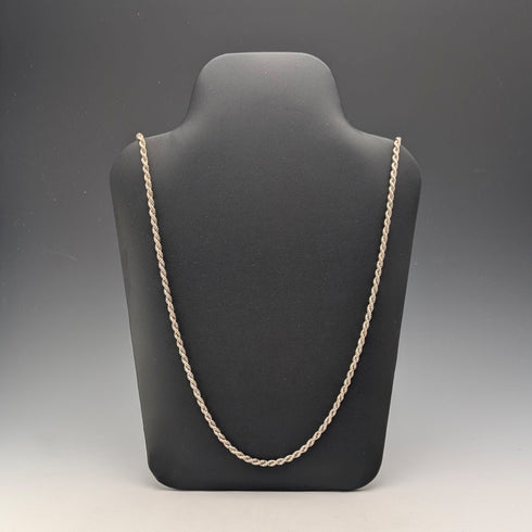 英國復古純銀扭鏈項鍊 15g