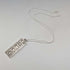 1977 British sterling silver jubilee ingot pendant and sterling silver chain, total 32g L&N
