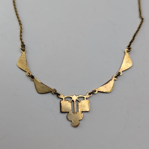 古董美國卷金項鍊 Speidel Friedrich