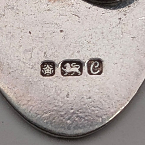 1977年 英国ヴィンテージ 純銀製 カフリンクス Henry Griffith&Sons