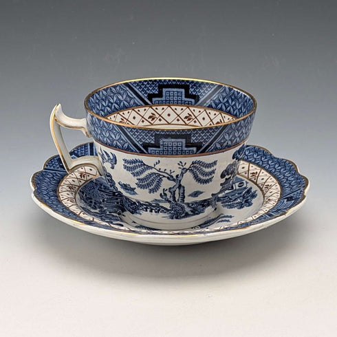 British Vintage Blue Willow Pattern Cup & Saucer Booths