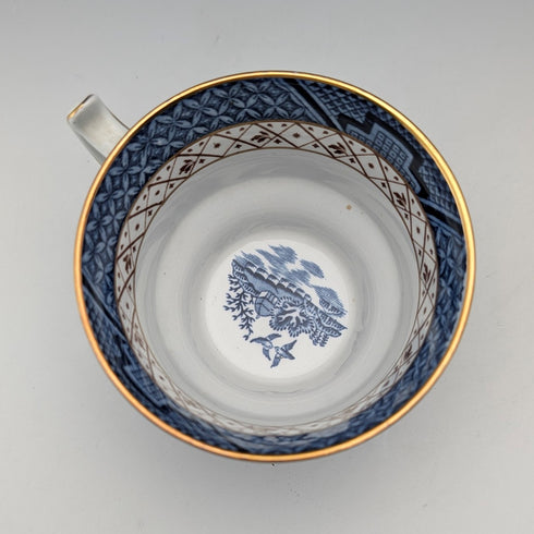 英國復古藍柳圖案杯碟架