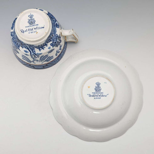 British Vintage Blue Willow Pattern Cup & Saucer Booths