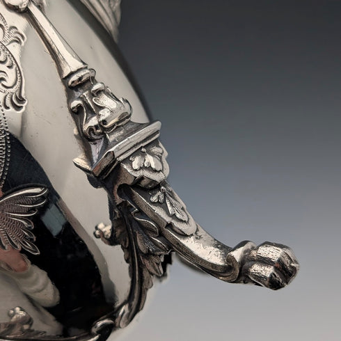 古董法國銀盤咖啡壺