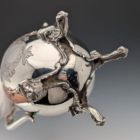 古董法國銀盤咖啡壺