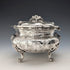 Early 20th century German antique 800 silver floral decoration large box 372g