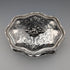 Early 20th century German antique 800 silver floral decoration large box 372g