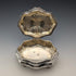 Early 20th century German antique 800 silver floral decoration large box 372g