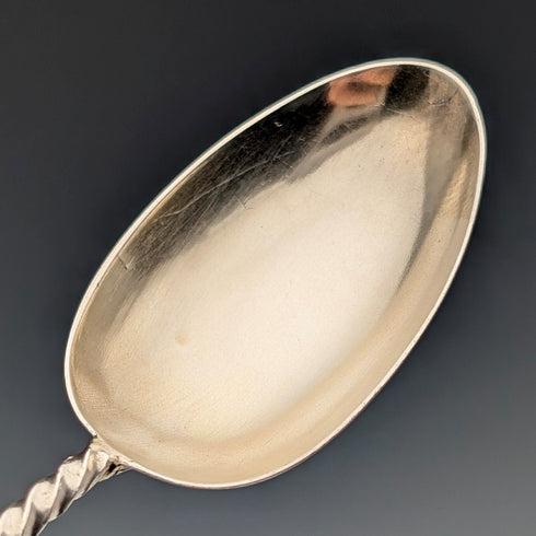 1891年 英国アンティーク 純銀製アポストル ティースプーン6本セット 計50g ケース入 George Unite