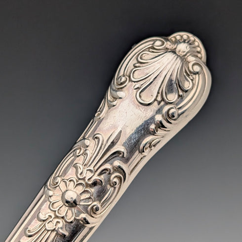 1909年 英国アンティーク 純銀製ハンドル フィッシュカトラリー4ペア Harrison Fisher