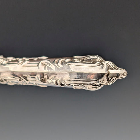 1909年 英国アンティーク 純銀製ハンドル フィッシュカトラリー4ペア Harrison Fisher