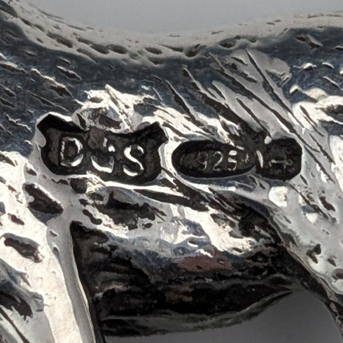 英国ヴィンテージ 純銀製 子猫ミニチュア フィギュリン 15g