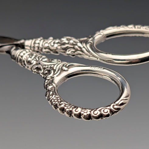 1902 古董純銀手柄縫紉剪刀 3 件套 Levi&Salaman