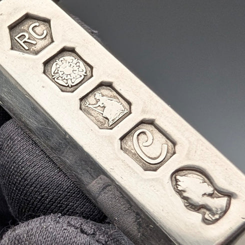 1977年 英国 ブリタニアシルバー製 ジュビリーインゴットペンダント&極太純銀製チェーン 計45.5g