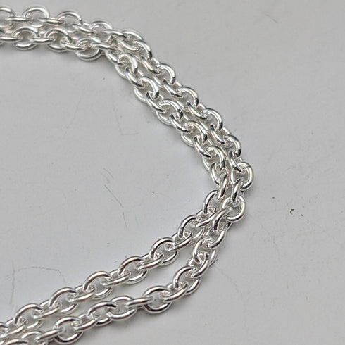 1977年 英国 純銀製 ジュビリーインゴットペンダント&純銀製チェーン 計19.3g RPB