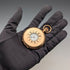 British antique Russell pocket watch, gold plated half hunter case, in good working order