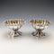 1820s British antique sterling silver salt dish pair, total weight 230g, Barnard family