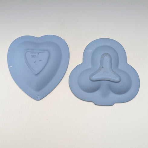 英國復古韋奇伍德碧玉餐具一對淡藍色