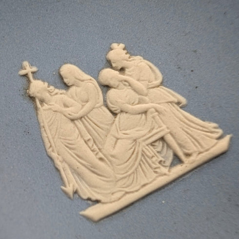 英國復古韋奇伍德碧玉餐具一對淡藍色