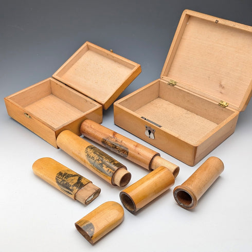 5 件維多利亞晚期英國古董木製櫥櫃