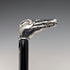 【新品】イタリア製 純銀製クロコダイルヘッドハンドル シャフト ステッキ 杖 89cm