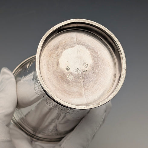 1900年頃 ドイツアンティーク 800シルバー製 ビーカーカップ 146g David Kugelmann