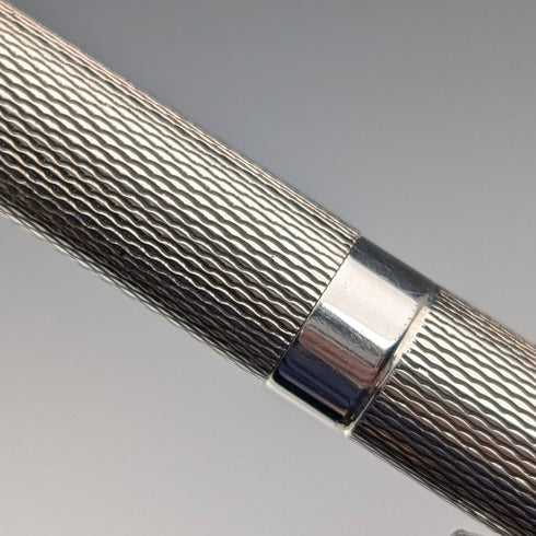 1989 British Vintage Sterling Silver Push-Pull Mechanical Pencil SJ Rose & Son