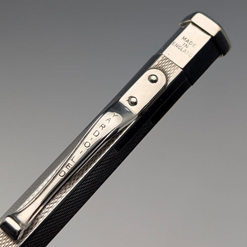 英国ヴィンテージ ヤード・オ・レッド ロールドシルバー製 推進式ペンシル ヘキサゴン 紙箱入り