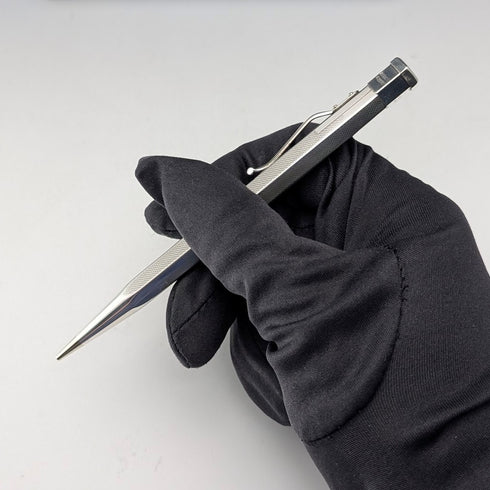 英国ヴィンテージ ヤード・オ・レッド ロールドシルバー製 推進式ペンシル ヘキサゴン 紙箱入り