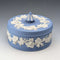 復古英國 Wedgwood Jasperware 淡藍色圓形糖果盒