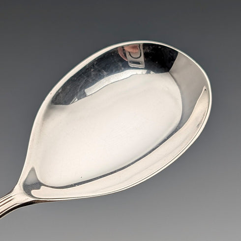 1982年 英国ヴィンテージ 純銀製 ティーキャディースプーン 13g アザミ装飾 J B Chatterley